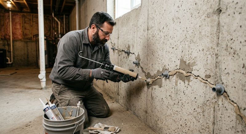 Basement Crack Repair in Boulder County, CO