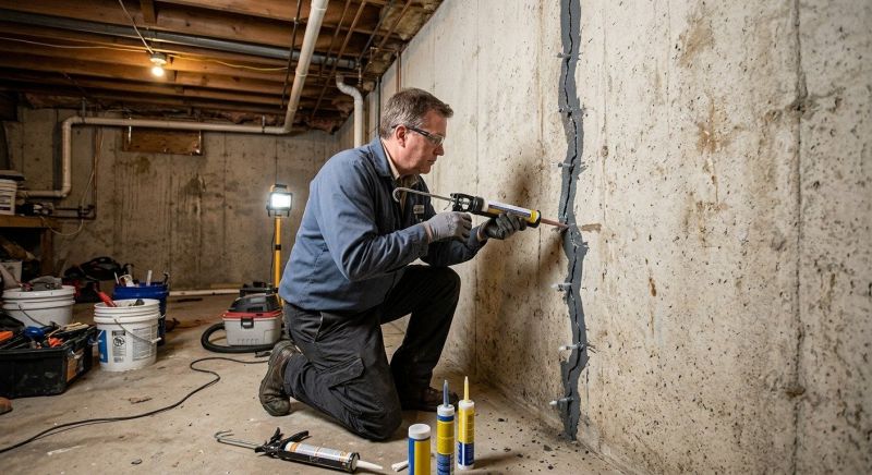 Basement Crack Repair in Boulder County, CO