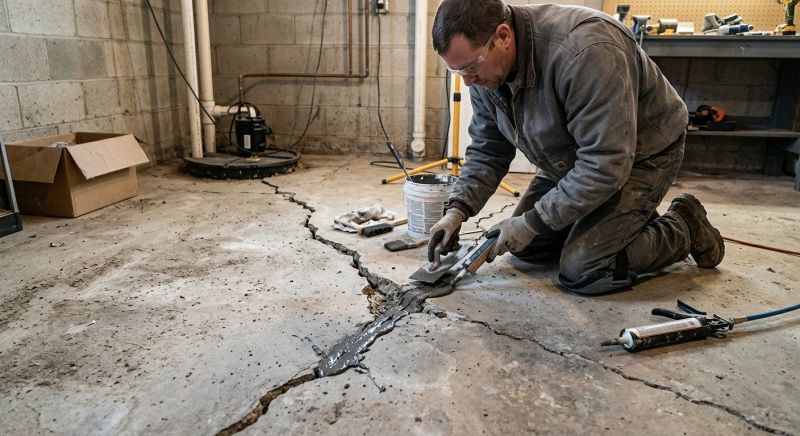 Cracked Basement Floor Repair in Boulder County, CO