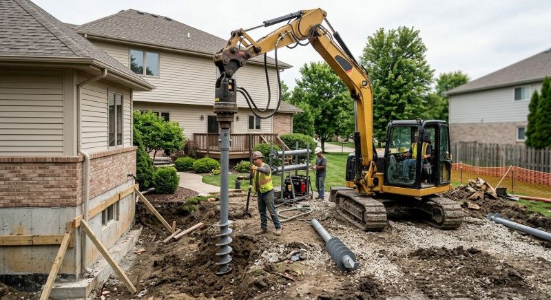 Helical Pile Installation in Boulder County, CO