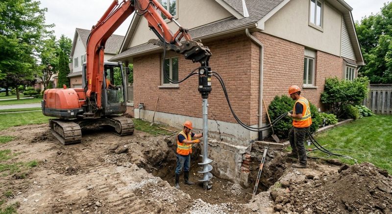 Helical Pile Installation in Boulder County, CO